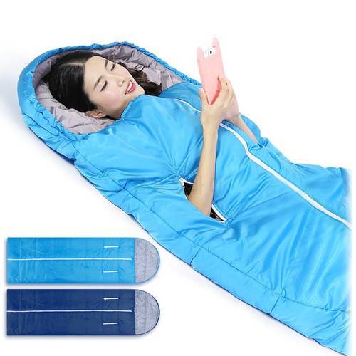 Outdoor Ultralight Camping Sleeping Bag Cotton Sleeping Bag Envelope Type Sleeping Bag Compression Bag 1100/1350/1650/1950g