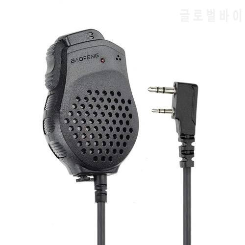 Hot Speaker Mic Microphone Dual PTT baofeng Walkie Talkie for UV-82 82 uv 5r for kenwood ptt Speaker Wouxun Two Way Radio