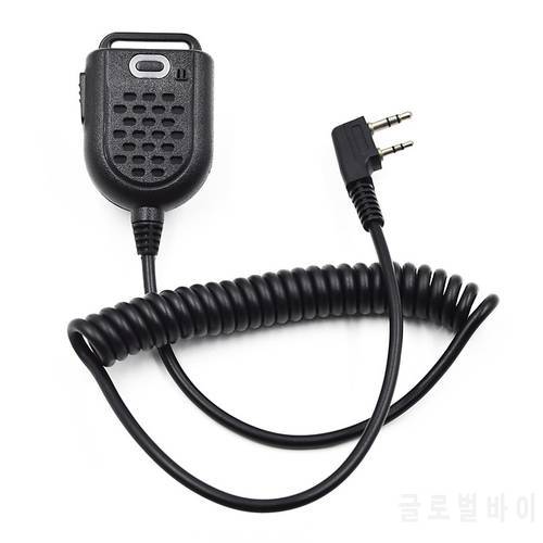 2 Pin Mini Speaker Microphone PTT Mic for Walkie Talkie Kenwood Baofeng UV-5R UV-5RE Plus BF-888S GT-3 H777 TYT PUXING Ham Radio