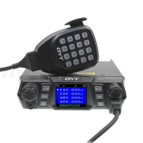 QYT KT-980 plus Walkie Talkie 136-174MGHz 400-470MHz VHF UHF Dual Band Quad Standby KT-980Plus Car Radio Mobile Radio Ham Radio