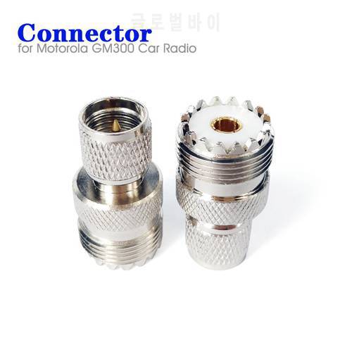 PL259 SO239 SL16 Female to UHF Male RF Coxial Connector Adapter for Motorola GM300 SM120 SM50 GM338 Car Radio Antenna
