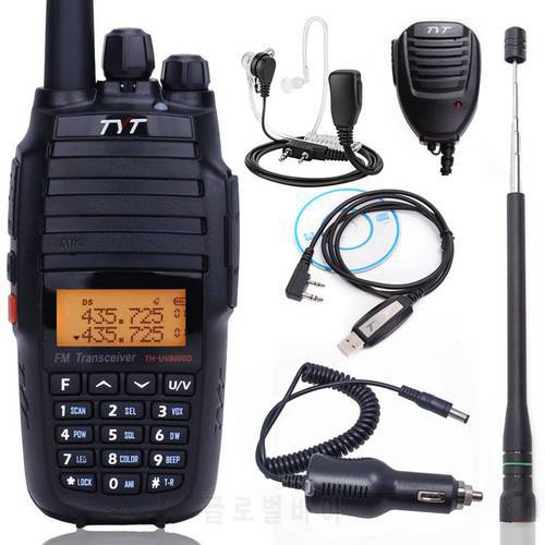 Upgrade Version TYT TH-UV8000D cross band 10Watts walkie talkie 3600mAh battery VHF UHF Dual band amateur FM radio transceiver