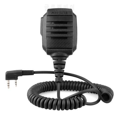 Walkie talkie waterproof microphone IP54 shoulder microphone Headset for BAOFEGN UV-5R 888S UV82 UV8D Kenwood double needle
