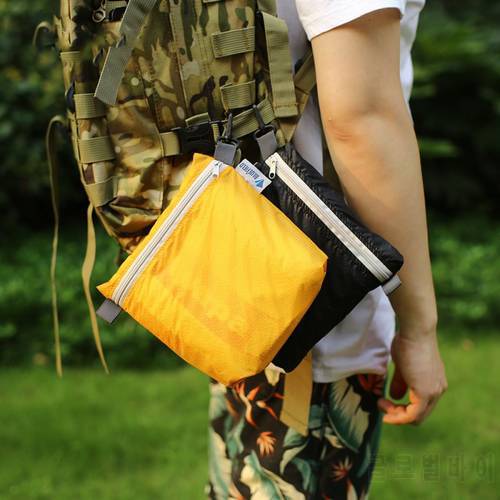 Outdoor Waterproof Bag with Hook Zipper Storage bag Pocket Pouch 4 Colors bag for Camping Hiking Drift Diving Swimming Bag
