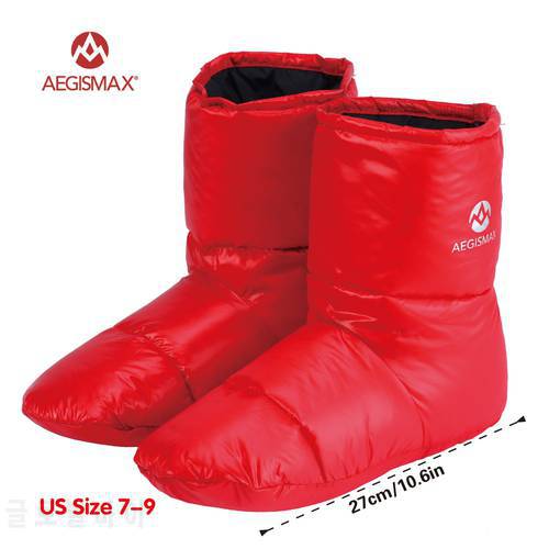 AEGISMAX Warm Long Journey Lightweight Sleeping Bag Accessories Unisex Indoor Duck Down Slippers Camping Out Soft Sock