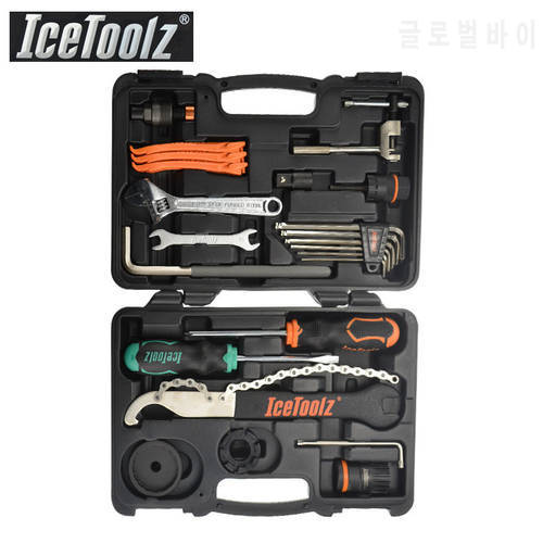 IceToolz 82F4 Essence Tool Bike Kit Multifunctional Bicycle Repair Tool Box Shop Tool Set Cycling Repair Case Tool Set