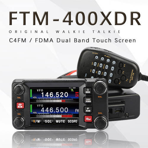 Suitable for the Yaesu FTM-400XDR Latest C4FM / FDMA Dual-Band Touch Screen Digital Car Radio Transceiver