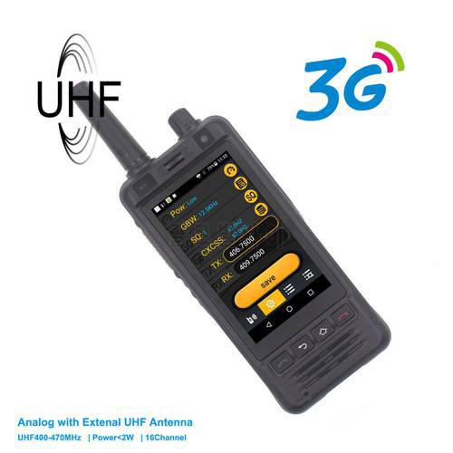 3G Mobile Phone W5 PTT Radio IP67 Waterproof UHF 400-470MHz Walkie Talkie 5MP Camera Dual SIM Android 6 smart phone