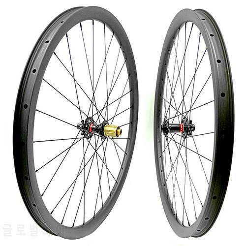 29er carbon mtb wheelset 35x25mm tubeless Mountain bicycle boost wheels 100/110x15 142/148x12 mtb wheelset 29er