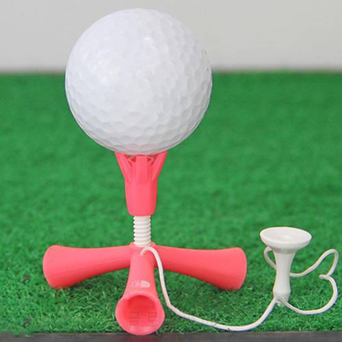 Golf Tees Self Standing Practice Training Ball Holder Anti-flying Rotatable Tripod Adjustable Height Golf Nail Golf Accessories