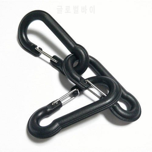10 pcs EDC Camping Hiking Tool Outdoor spring buckle Carabiner Hook keychain Tactical backpack hanging buckle Travel Kit FW028