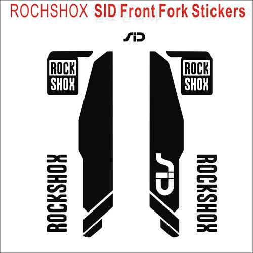 2PICS/SET ROCKSHOX sid Fork Decals Bicycle Front Fork Stickers MTB Fork Bike Stickers Bicycle Stickers Racing Cycling Decals