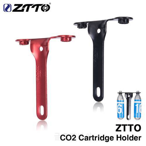 ZTTO CO2 Cartridge Holder Bracket Hold 2 x Control Blast CO2 Cartridges for Road bike Water Bottle Cage Mount bicycle part