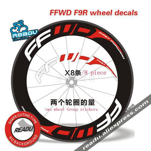 Hot Outdoor Bicycle Sticker FFWD F9R road Bicycle wheel Group stickers Suitable for 80/88 rims for two wheel decals bike sticker