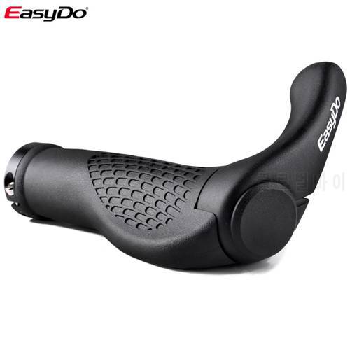 EasyDo Bicycle Bike Components Bar ends MTB Handlebars Rubber Grips & magnesium alloy Handle bar Ergonomic Soft Grips 1020D