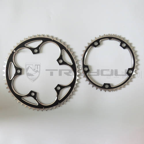 Road Bicycle Chain Wheel 53T 39T Double Disc 130BCD Folding Chainwheel Mountain Bike Chainring Alloy Crankset 7-10 Speed 3/32