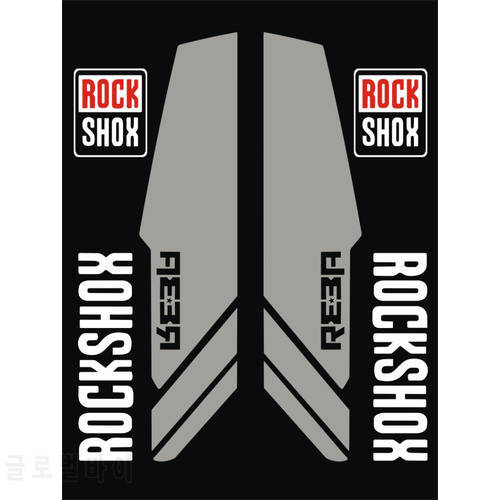 Rockshox 2pics/set Front Fork Decals Bicycle Front Fork Stickers high quality Stickers MTB Front Fork Decals Racing Sticker