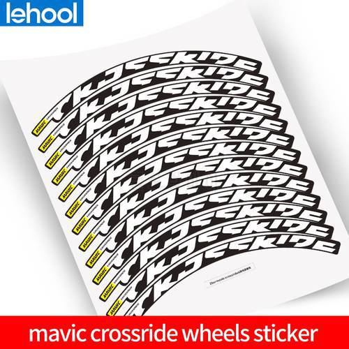 mavic crossride mountain bike wheelset stickers for 26 27.5 29inch use bicycle rim stickers MTB rims decals