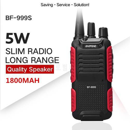 Baofeng 5W Two-way Radio BF-999S Plus Long Range 10km Walkie Talkie BF-999S(2) Upgrade BF-888S Wireless Intercom Ham Radio