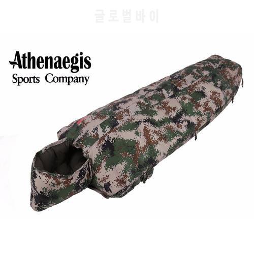 Athenaegis Camouflage White Duck Down 2200g/2500g/2800g/3000g Filling Adult Breathable Waterproof Sleeping Bag