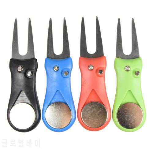 By DHL 500pcs Golf Divot Tool Repair Tool Pitch Groove Cleaner Golf Pitchfork Golf Accessories Putting Green Fork