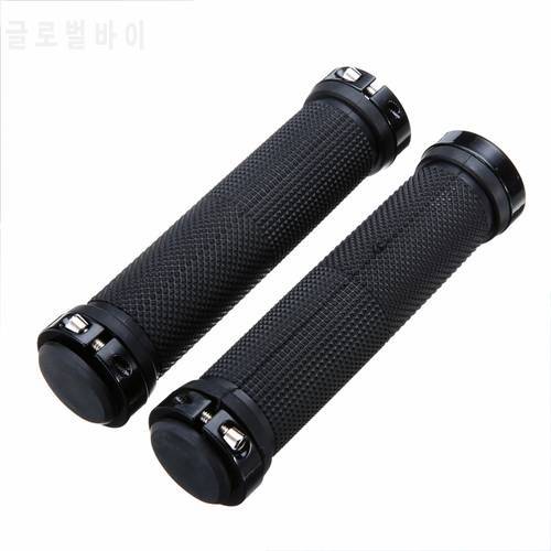 Bicycle Grips 1Pair Gripshift MTB Cycle Bicycle Handlebar Cover Grips Lock-on Fixed Gear Rubber Cycling Handlebar Accessories