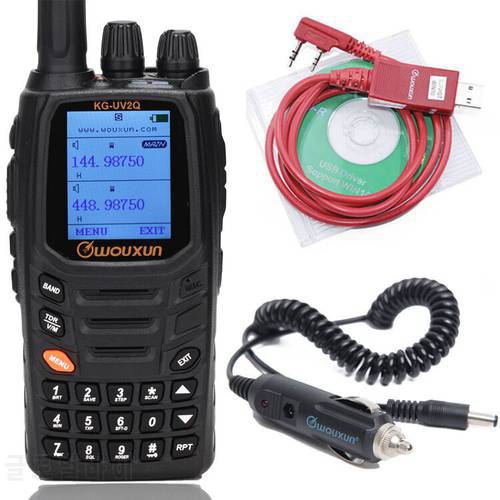 Wouxun KG-UV2Q 8W High Power Seven Bands Reception Including Air Band Cross band Repeater Walkie Talkie Upgrade KG-UV9D Plus