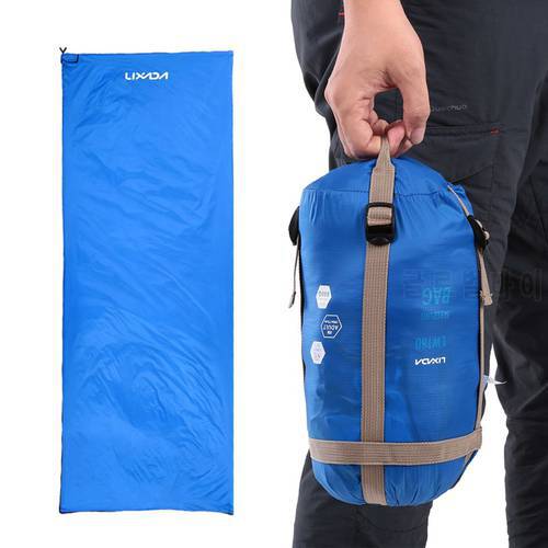 LIXADA 190*75cm Portable Sleeping Bag Outdoor Camping Travel Hiking Winter Sleeping Bag Ultralight Travel Bag Spring Autumn 680g
