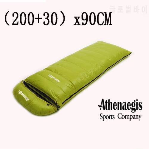 Large Size (200+30)x90CM White Goose Down 1200g/1500g/1800g/2000g Filling Loose Adult Use Down Sleeping Bags