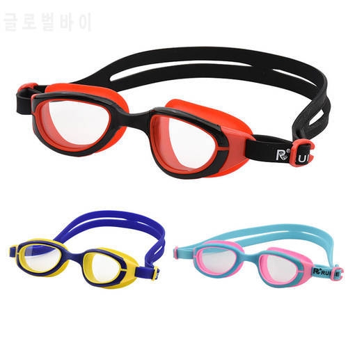 Professional Kids Swim Goggles Anti-fog Transparent Waterproof Swimming Glasses for Boy Girl Silicone Children Eyewear Cases