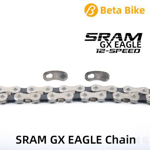 SRAM GX EAGLE 12 Speed MTB Bicycle Chain 126 L Links with Power Lock Connector for 12s cassette freewheel