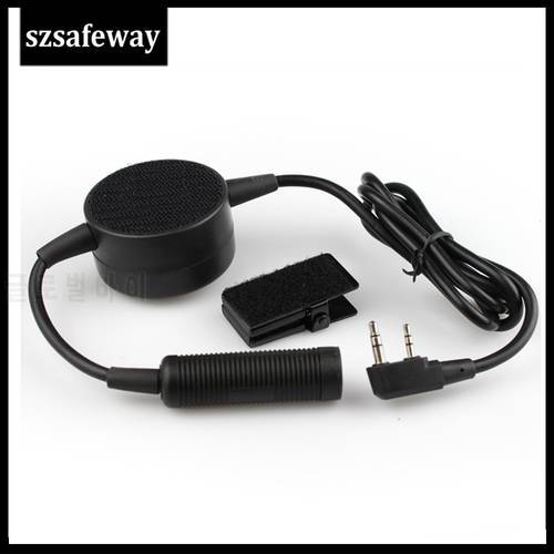 Waterproof Big PTT Cable For Z Tactical Headset ComtacII H50 SORDIN H60 HD03 Earpiece For Kenwood Baofeng UV-5R TK3160, TK-3170