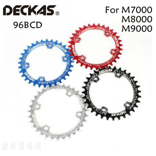 Deckas Round/Oval 96bcd Chainring MTB Mountain Bike Bicycle 32T 34T 36T 38T Crankset Tooth Plate 96bcds For M7000 M8000 M9000