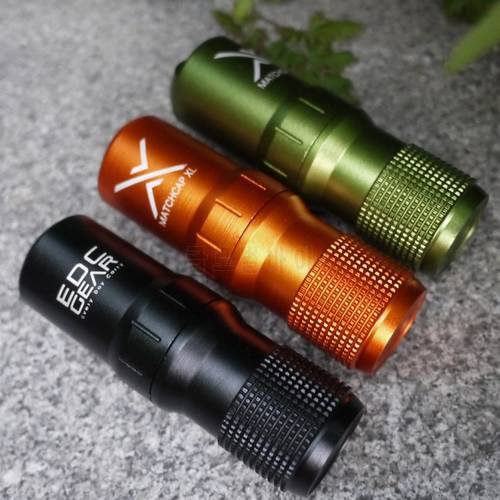 EDC Gear Waterproof Match Case Battery Holder Pill Fob Capsule Case Outdoor Survival Storage Metal Container Dry Box Camping
