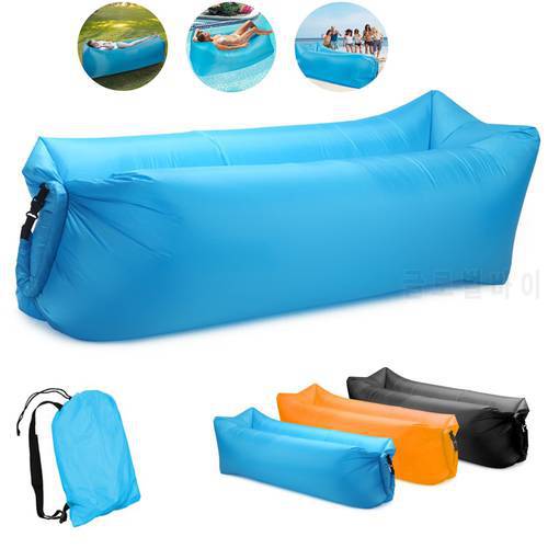 Inflatable sofa Lazy bag Camping sleeping bags Dropshipping Sofa bed air sofa bed moistureproof pad inflatable air lounger chair
