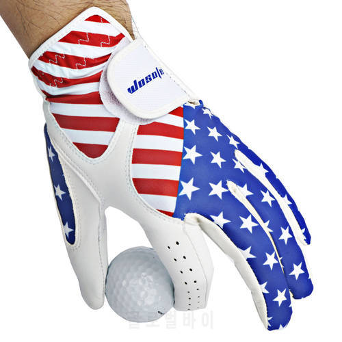 Golf Gloves American Flag Men&39s Left Handed Antiskid ventilation Golf gloves free shipping
