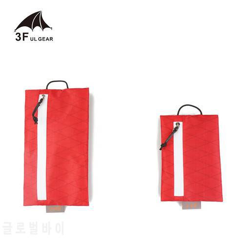 3F UL Gear X-PAC Fabric Storage Bag Double Side Zipper Portable Sparrow Small Waterproof Bag Ultralight Camping Hiking