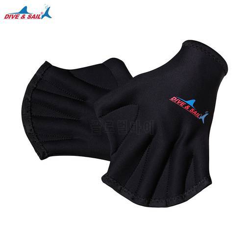 1 Pair Men Women 2MM Neoprene Diving Gloves Snorkeling Dive Swimming Paddles Palm Webbed Scratch-resistant Hand Guard Equipment