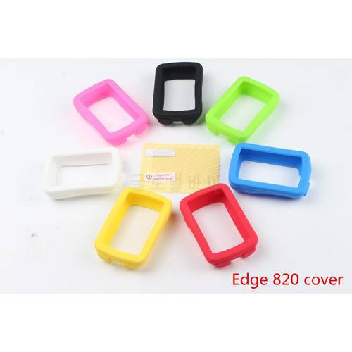 Outdoor Cycling computer Silicone Rubber Protect Case/cover + LCD Screen Film Protector For Garmin Edge 820