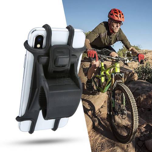 Universal Phone Holder Bicycle Holder For Phone Mobile Phone Bracket Bike Phone Non-Slip Silica Gel Support Bike Handlebar Stand