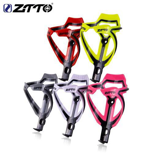 ZTTO MTB road bike Bottle Cage Water Bottle Holder Socket Two-tone Ultralight Plastic Gray Pink Bicycle Part