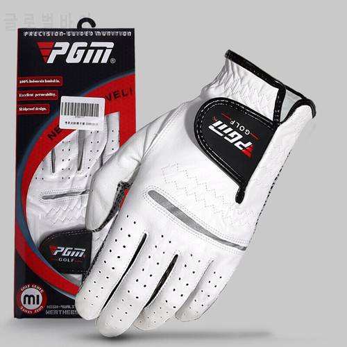 Glof Gloves Mens PGM Sport Genuine Leather Sheepskin Left Right Hand Glove Anskid Breathable Glof Accessories