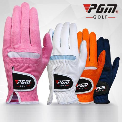 Women&39s Golf Gloves Anti-slip Design Left and Right Hand Gloves Ladies Breathable Soft Sports Gloves Granules Microfiber Cloth