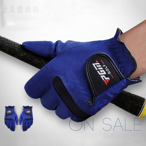 PGM Golf Gloves Mens Glove Left Handed Right Hand Team Sports Blue Sweat Absorbent Microfiber Cloth Soft Breathable New