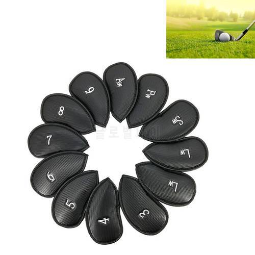 12Pcs Waterproof Golf Stick Cover Set Outdoor Brassie Club Training Headcover Protector
