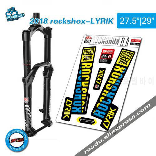 2018 rockshox LYRIK mountain bike front fork stickers bicycle front fork decals Bicycle Accessories