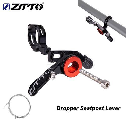 ZTTO MTB Road Dropper Post Remote Lever Seatpost Height Adjust Seat post Dropper remote control lever shifter style for 22.2mm