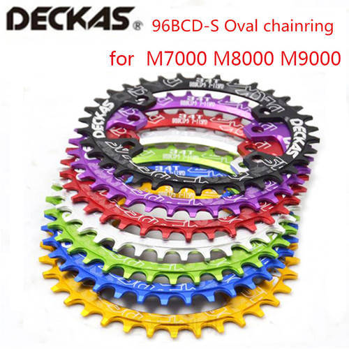 Deckas oval ChainringMTB Mountain bike bicycle chain ring BCD 96mm 32/34/36/38T plate 96bcd for 7-11 speed M7000 M8000 M9000