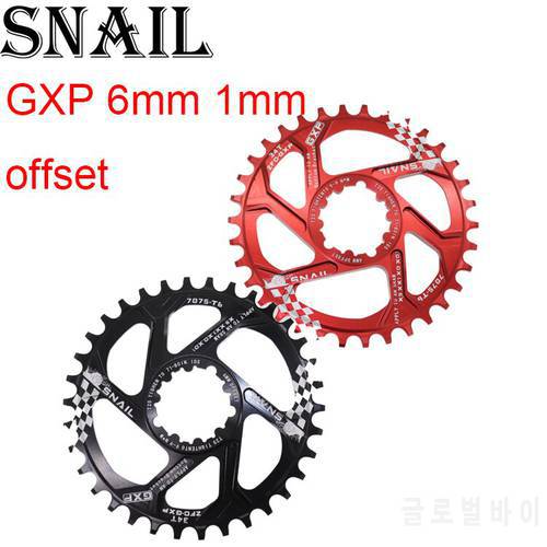 Snail GXP Chainring Round 3mm 6mm offset for Sram Eagle 28 30 32 34 36 38 40t Tooth wheel X9 X0 XX1 XO1 Mountain MTB Bike BB30