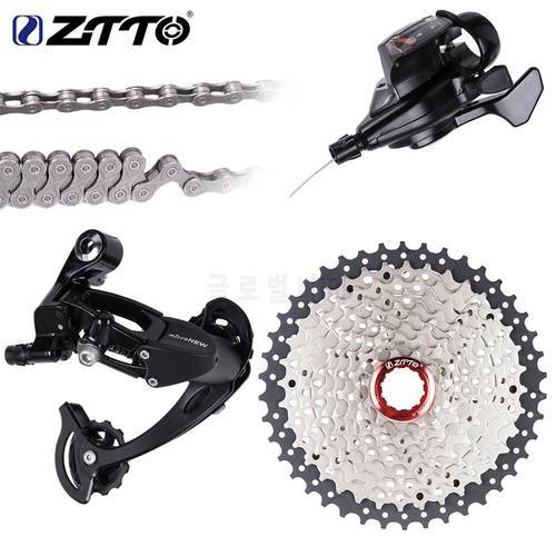 ZTTO MTB 10 Speed Bicycle Cassette Bike Shifter Rear Derailleur Groupset for parts m610 m670 x5 x7 10S Single Crankset System